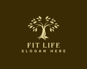 Environment Wellness Tree  logo design