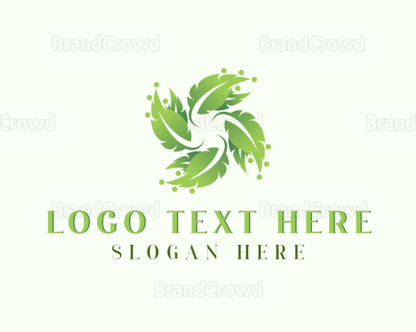 Natural Agriculture Leaf Plant Logo