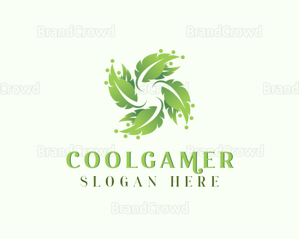 Natural Agriculture Leaf Plant Logo