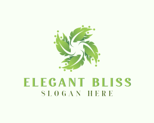 Natural Agriculture Leaf Plant Logo