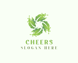 Natural Agriculture Leaf Plant Logo