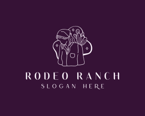 Western Cowgirl Saloon logo design