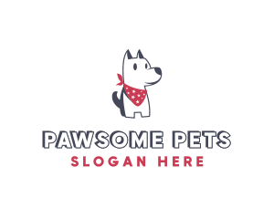 Pet Dog Scarf logo design