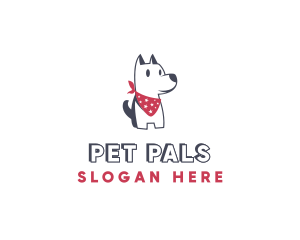 Pet Dog Scarf logo design