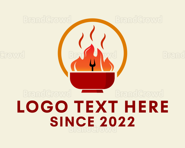 Spicy Barbecue Restaurant Logo