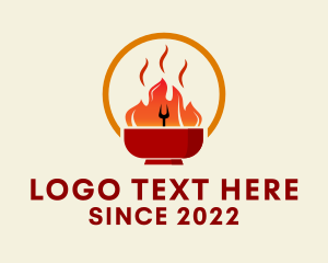 Cafeteria - Spicy Barbecue Restaurant logo design