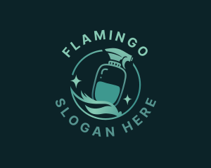 Mop - Mop Spray Cleaning logo design