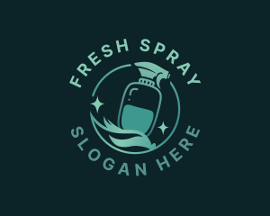 Spray - Mop Spray Cleaning logo design