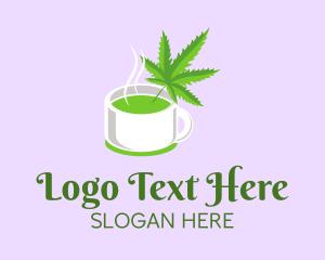 Cup - Hemp Vegan Juice logo design