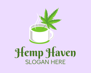 Hemp Vegan Juice logo design