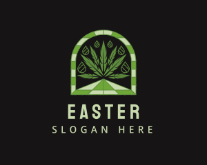 Dispensary - Herbal Marijuana Oil logo design