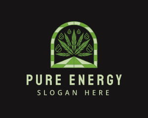 Oil - Herbal Marijuana Oil logo design