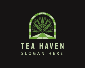 Herbal Marijuana Oil logo design