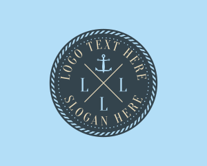 Marine - Nautical Anchor Brand logo design