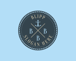 Sea - Nautical Anchor Brand logo design