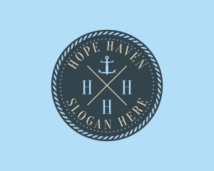 Ocean - Nautical Anchor Brand logo design