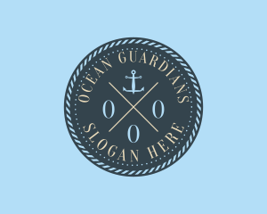 Marine Conservation - Nautical Anchor Brand logo design