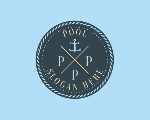 Bar - Nautical Anchor Brand logo design
