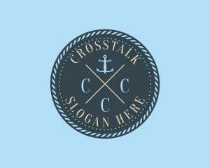 Ocean - Nautical Anchor Brand logo design