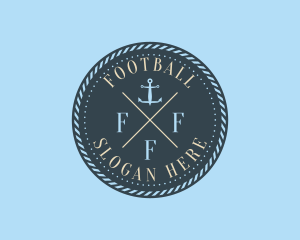Navy - Nautical Anchor Brand logo design