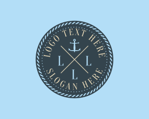 Sailing - Nautical Anchor Brand logo design