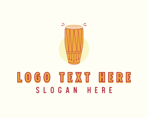 Culture - Conga African Drum logo design