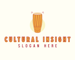 Conga African Drum logo design