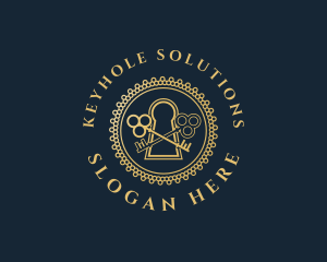 Keyhole - Elegant Keyhole Keys logo design