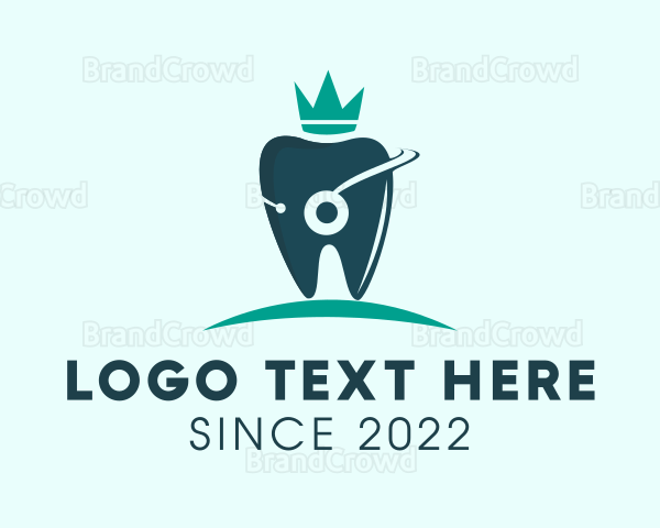 Crown Tooth Dentist Logo