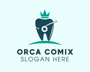 Crown Tooth Dentist Logo