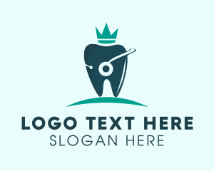 Crown Tooth Dentist Logo