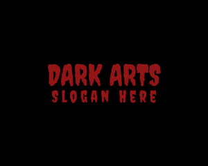 Creepy Horror Wordmark logo design