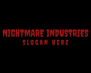 Horror - Creepy Horror Wordmark logo design