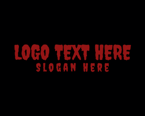 Horror - Creepy Horror Wordmark logo design