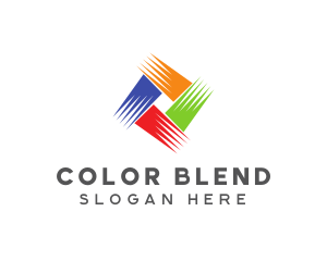 Colorful Brushstrokes logo design