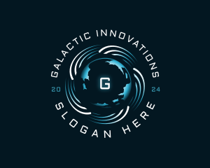 Sci Fi - Technology Globe Software logo design