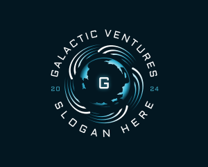 Sci Fi - Technology Globe Software logo design