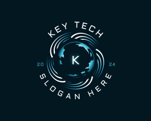 Technology Globe Software logo design