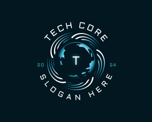 Technology Globe Software logo design