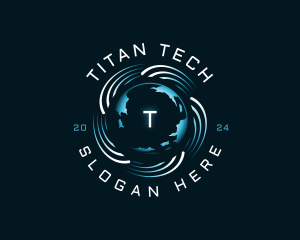 Technology Globe Software logo design