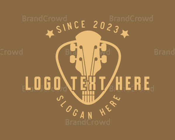 Guitar Instrument Band Logo