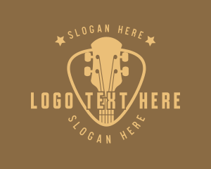  Guitar Instrument Band Logo