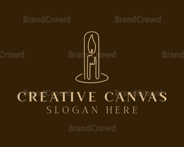 Candlestick Spa Decor Logo