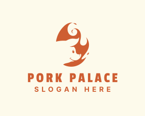 Pork - Fire Pork Grill logo design