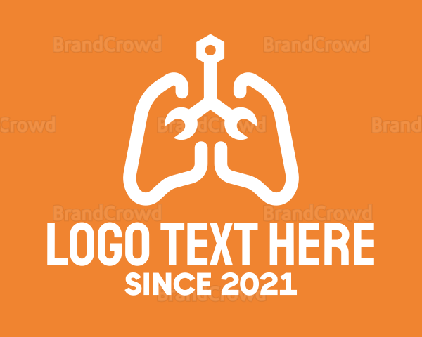 Respiratory Lungs Wrench Logo