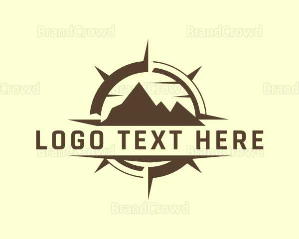 Mountain Hiking Compass Logo