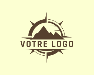 Tourism - Mountain Hiking Compass logo design
