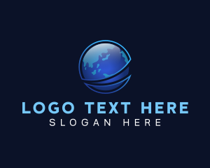 Ocean - Global World Sphere logo design