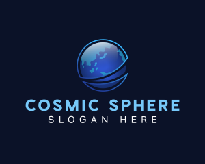 Global World Sphere logo design