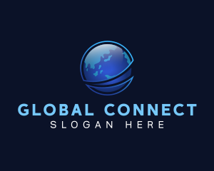 Global World Sphere logo design